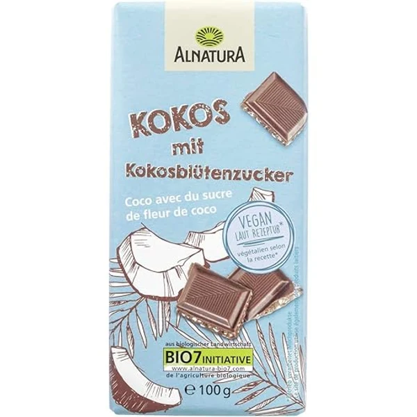 Alnatura Bio Schokoladenalternative mit Kokosblütenzucker (100 g)