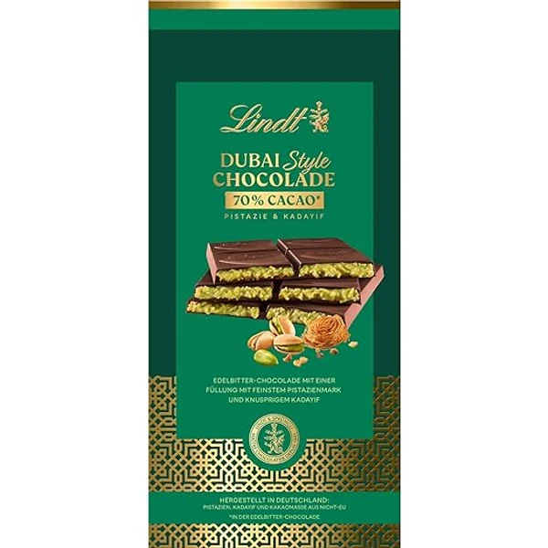 Lindt Dubai Style Chocolade, Zartbitter (knapp 150 g)