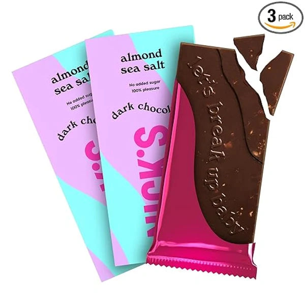 N!CK'S Zartbitter mit Mandel & Meersalz (3 × 75 g) N!CK'S Zartbitter mit Mandel & Meersalz (3 × 75 g)