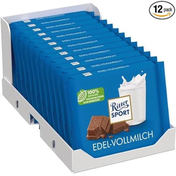 Ritter Sport Edel-Vollmilch (12 × 100 g) Ritter Sport Edel-Vollmilch (12 × 100 g)