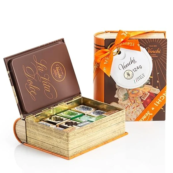 Venchi Cremini-Pralinen im Mini-Buch (127 g) Venchi Cremini-Pralinen im Mini-Buch (127 g)